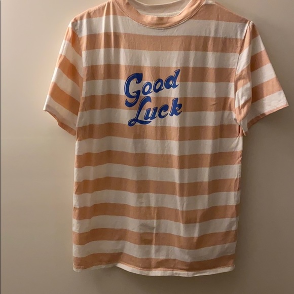 Tops - Candy Stripe Good Luck Shirt